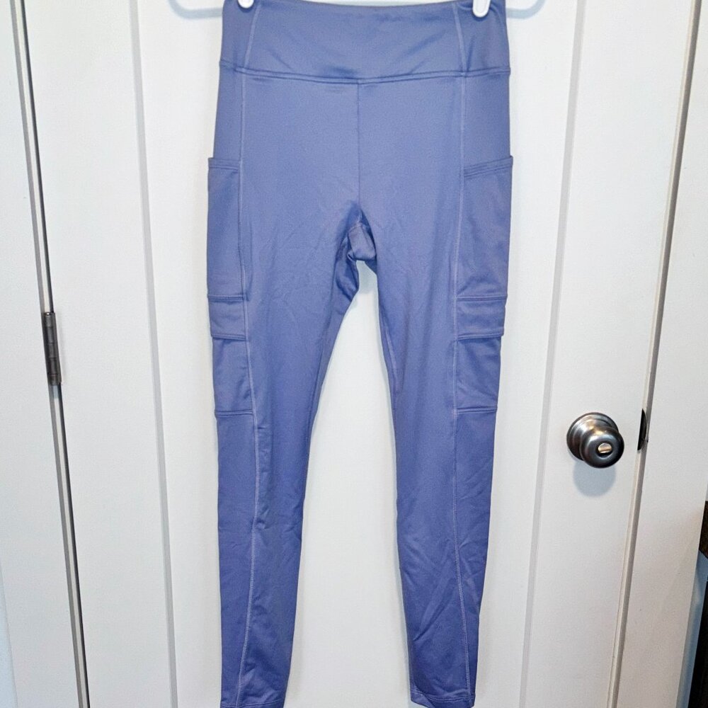Victoria Secret Pink High Waist Cargo Leggings, Periwinkle, Small